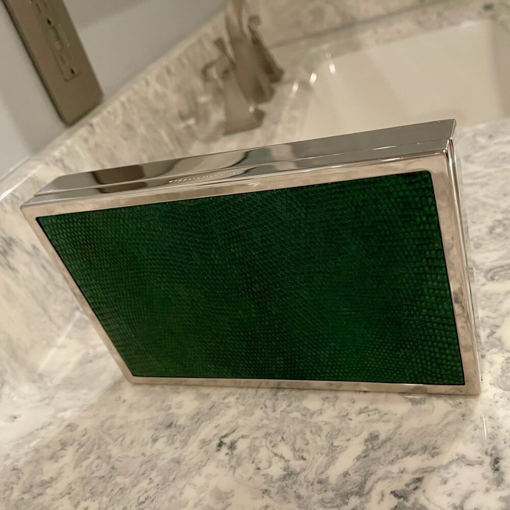 VICTORIA BECKHAM Lizard-Trimmed Box Clutch VBK0708-ID - Picture 8 of 8